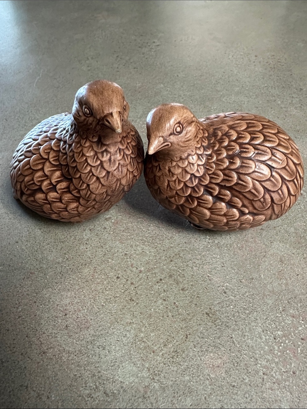 Vintage Norcrest A153 Decorative Ceramic Quail Pair